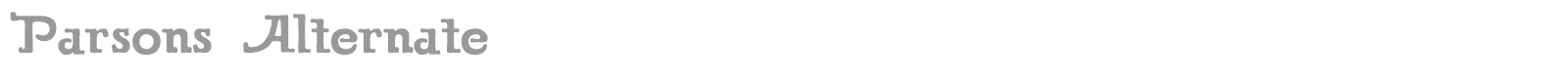 Parsons font preview